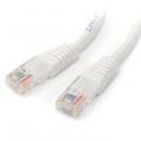 StarTech.com M45PATCH1WH 30cmCat5e対応LANケーブルホワイトカテゴリ5e対応イーサネットUTPケーブルモールド処理済みRJ45コネクタ