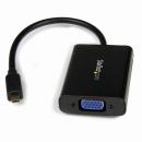 StarTech.com MCHD2VGAA2 MicroHDMI-VGA変換アダプタ(スマートフォン/Ultrabook/タブレット対応)1xマイクロHDMIオス-1xVGA(D-Sub15ピン/HD15)メス1920x1080ブラック