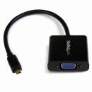 StarTech.com MCHD2VGAE2 MicroHDMI-VGA変換アダプタ1xマイクロHDMI(タイプD)オスー1xVGA(D-Sub15ピン/HD15)メス1920x1080/1080pブラック