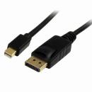 StarTech.com MDP2DPMM3M MiniDisplayPort-DisplayPort1.2変換ケーブル3mブラック1xミニディスプレイポート/miniDP(オス)-1xディスプレイポート/DP(オス)