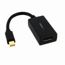 StarTech.com MDP2HDMI MiniDisplayPort-HDMI変換アダプタミニディスプレイポート/miniDP(オス)-HDMI(メス)コンバータ1920x1200ブラック