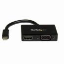 StarTech.com MDP2HDVGA MiniDisplayPort接続トラベルA/Vアダプタツーインワン・ミニディスプレイポートMiniDP-VGA/HDMI変換アダプタ1920x1200/1080p