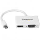 StarTech.com MDP2HDVGAW MiniDisplayPort接続トラベルA/Vアダプタツーインワン・ミニディスプレイポートMiniDP-VGA/HDMI変換アダプタ1920x1200/1080pホワイト
