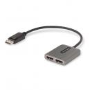StarTech.com MST14DP122DP MSTハブ/DisplayPort1.4接続/デュアルモニター/4K60HzDisplayPort/32cmケーブル/HDR