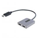 StarTech.com MST14DP122HD MSTハブ/DisplayPort1.4接続/2画面/4K60HzHDMI/30cmケーブル/DSC、HBR3/デュアルモニター対応マルチディスプレイ変換アダプター/HDMI分配器