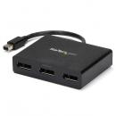 StarTech.com MSTMDP123DP 3ポートMSTハブMiniDisplayPort-3xDsiplayPortマルチモニタースプリッタ4K対応ミニディスプレイポート(オス)-3ポートディスプレイポート(メス)Windowsのみ対応