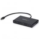StarTech.com MSTMDP123HD 3ポートMSTハブMiniDisplayPort-3xHDMIマルチモニタースプリッタミニディスプレイポート(オス)-3xHDMI(メス)4K対応Windowsのみ対応