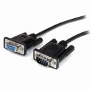 StarTech.com MXT1002MBK RS-232Cストレートケーブル2mブラックD-Sub9ピン(オス)-D-Sub9ピン(メス)