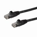 StarTech.com N6PATC10MBK 10mカテゴリー6LANケーブルブラックRJ45モールディングコネクタ(ツメ折れ防止カバー付き)ギガビットイーサネット対応Cat6UTPケーブル
