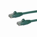 StarTech.com N6PATC10MGN 10mカテゴリー6LANケーブルグリーンRJ45モールディングコネクタ(ツメ折れ防止カバー付き)ギガビットイーサネット対応Cat6UTPケーブル