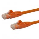 StarTech.com N6PATC10MOR 10mカテゴリー6LANケーブルオレンジRJ45モールディングコネクタ(ツメ折れ防止カバー付き)ギガビットイーサネット対応Cat6UTPケーブル