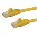StarTech.com N6PATC10MYL 10mカテゴリー6LANケーブルイエローRJ45モールディングコネクタ(ツメ折れ防止カバー付き)ギガビットイーサネット対応Cat6UTPケーブル
