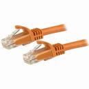 StarTech.com N6PATC15MOR カテゴリ6LANケーブル15mオレンジツメ折れ防止RJ45コネクタCat6UTPギガビットイーサネットケーブル
