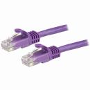 StarTech.com N6PATC15MPL カテゴリ6LANケーブル15mパープルツメ折れ防止RJ45コネクタCat6UTPギガビットイーサネットケーブル