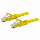 StarTech.com N6PATC15MYL カテゴリー6LANケーブル15mイエローツメ折れ防止カバー付きRJ45モールドコネクタギガビットイーサネット対応Cat6UTPケーブル