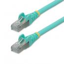 StarTech.com NLAQ-150-CAT6A-PATCH カテゴリー6ALANケーブル/1.5m/アクア/LSZH(低煙ゼロハロゲン)/10GbE500MHz/100WPoE++/S/FTP/ETL認証済/ツメ折れ防止機構付