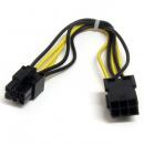 StarTech.com PCIEPOWEXT 20cm6ピンPCIExpress電源延長ケーブル1x6ピンメス-1x6ピンオス