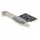 StarTech.com PEX1P2 パラレル1ポート増設PCIExpressインターフェースカード/SPP、ECP転送モード対応/1xDB25IEEE1284準拠PCIe拡張ボード/標準&ロープロファイル対応