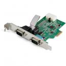 StarTech.com PEX2S953 シリアル2ポート増設PCIExpressカード2xRS232Cポート拡張PCIe接続ボード16950UART内蔵Windows&Linux対応