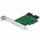StarTech.com PEXM2SAT32N1 3ポートM.2SSD(NGFF)アダプタカード1ポートPCIe(NVMe)M.2/2ポートSATA3.0M.2PCIe3.0PCIExpress3.0M.2NGFFカード