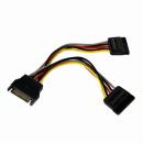 StarTech.com PYO2SATA 15cmSATA電源ケーブルシリアルATAY字分岐/スプリッターケーブル1xSATA電源プラグ-2xSATA電源レセプタクル