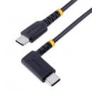 StarTech.com R2CCR-2M-USB-CABLE USBケーブル/USB-C-USB-C/2m/USB2.0/L型右向き/USBPD対応/急速充電&データ転送/高耐久アラミド繊維補強/Type-C充電&同期コード/タイプCL字コネクター