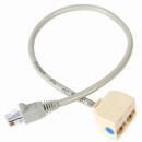 StarTech.com RJ45SPLITTER RJ45モジュラー分岐スプリッタLANケーブル分配二股アダプタ1xRJ45オス-2xRJ45メス