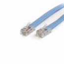 StarTech.com ROLLOVERMM6 1.8mシスコCisco規格準拠コンソール/ロールオーバーケーブルRJ45/オス-RJ45/オス