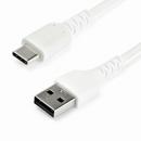StarTech.com RUSB2AC2MW 2mUSB-A-USB-CケーブルUSB2.0準拠ホワイト