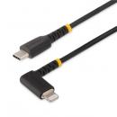 StarTech.com RUSB2CLTMM2MR USB-C-Lightningケーブル/2m/USB2.0/L型右向き/高耐久性/アラミド繊維使用/AppleMFi認証/iPhone用充電同期ケーブル/タイプC-ライトニング変換ケーブル