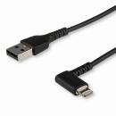 StarTech.com RUSBLTMM1MBR L型ライトニングケーブル1mAppleMFi認証iPhone充電ケーブル高耐久性Lightning-USBL字ケーブル