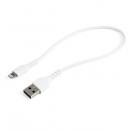 StarTech.com RUSBLTMM30CMW 高耐久Lightning-USB-Aケーブル30cm/ホワイト/アラミド繊維補強/iPhone、iPod、iPad対応/AppleMFi認証アップルライトニング-USB充電同期ケーブル
