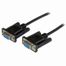 StarTech.com SCNM9FF2MBK 2mRS232Cシリアルクロス/ヌルモデムケーブルメス(DB-9/D-Sub9ピン)‐メス(DB-9/D-Sub9ピン)ブラック