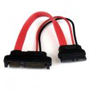 StarTech.com SLSATAADAP6 15cmSlimlineSATA-SATA変換アダプタケーブル電源コネクタ付きSlimlineSATA(メス)-SATA(オス)