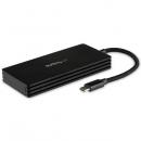 StarTech.com SM21BMU31CI3 USBType-C接続M.2SATASSDケース本体一体型ケーブルUSB3.1(10Gbps)準拠M.2NVMeSSD非対応