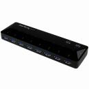 StarTech.com ST103008U2C 10ポートUSB3.0ハブ急速充電専用ポート搭載(2ポートx1.5A)USBバッテリ充電(BC)仕様1.2準拠
