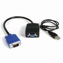 StarTech.com ST122LE 2ポートVGAディスプレイ分配器2xVGA/アナログRGBスプリッタ/SplitterUSBバスパワー供給1xVGA(D-Sub15ピン)オス-2xVGA(D-Sub15ピン)メス2048x1536