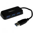 StarTech.com ST4300MINU3B 4ポートSuperSpeedUSB3.0ハブポータブルミニUSBHub1xUSBA(オス)-4xUSB3.0A(メス)ブラック