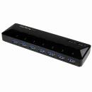 StarTech.com ST93007U2C 7ポートUSB3.0ハブ急速充電専用ポート搭載(2ポートx2.4A)USBバッテリ充電(BC)仕様1.2準拠