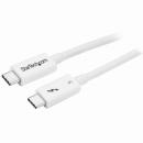 StarTech.com TBLT34MM50CW Thunderbolt3ケーブル(40Gbps)0.5mホワイトUSBType-C/DisplayPort互換4K/60Hz