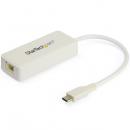 StarTech.com US1GC301AUW USBType-C有線LANアダプタホワイトUSB-Aポート付属USB-C-ギガビットEthernet変換NIC
