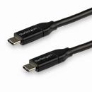 StarTech.com USB2C5C3M USB2.0Type-Cケーブル3m給電充電対応(最大5A)USB-C/オス-USB-C/オスUSB2.0規格準拠USB-IF認証済み