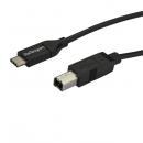 StarTech.com USB2CB2M USB-C-USB-Bケーブル2mUSB2.0準拠USBType-C(オス)-USBB(オス)