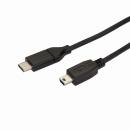 StarTech.com USB2CMB2M USB-C-USBmini-BケーブルUSBType-C(オス)/USBミニB(オス)2mUSB2.0ケーブル