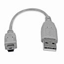 StarTech.com USB2HABM6IN ミニUSBケーブル15cmUSB-A(オス)-USBMini-B(オス)