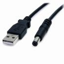 StarTech.com USB2TYPEM USB-5VDC電源供給ケーブル91cmDCプラグ(外径5.5mm/内径2.1mm)