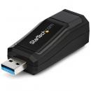 StarTech.com USB31000NDS USB3.0-GigabitEthernetLANアダプタ(ブラック)10/100/1000MbpsNICネットワークアダプタUSBSuperSpeed(オス)-RJ45(メス)有線LANアダプタ