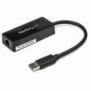 StarTech.com USB31000SPTB USB3.0-GigabitEthernetLANアダプタブラック(USBポートx1付き)10/100/1000MbpsNICネットワークアダプタUSBSuperSpeed(オス)-RJ45(メス)有線LANアダプタ