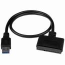 StarTech.com USB312SAT3CB 2.5インチSATA-USB3.1アダプタケーブルUSB3.1Gen2(10Gbps)2.5インチSATASSD/HDD対応USBバスパワー対応