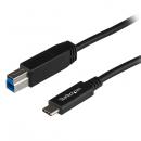 StarTech.com USB31CB1M USB3.1ケーブル1mブラックタイプBオス(9ピン)-Type-C/USB-Cオス(24ピン)リバーシブルデザインUSB3.1Gen2(10Gbps)規格対応
